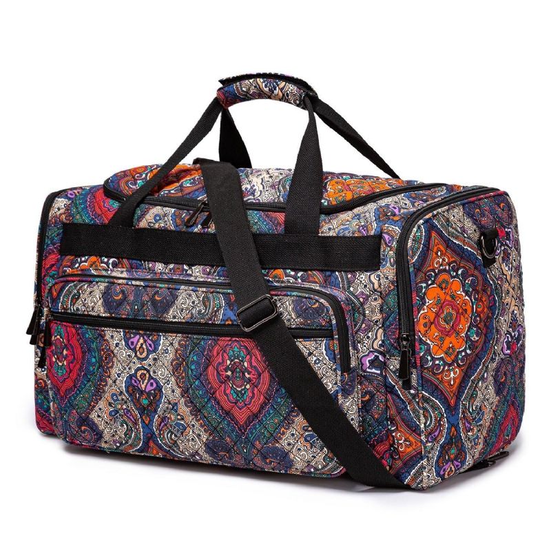 Boho Weekendtas Canvas Reisduffel