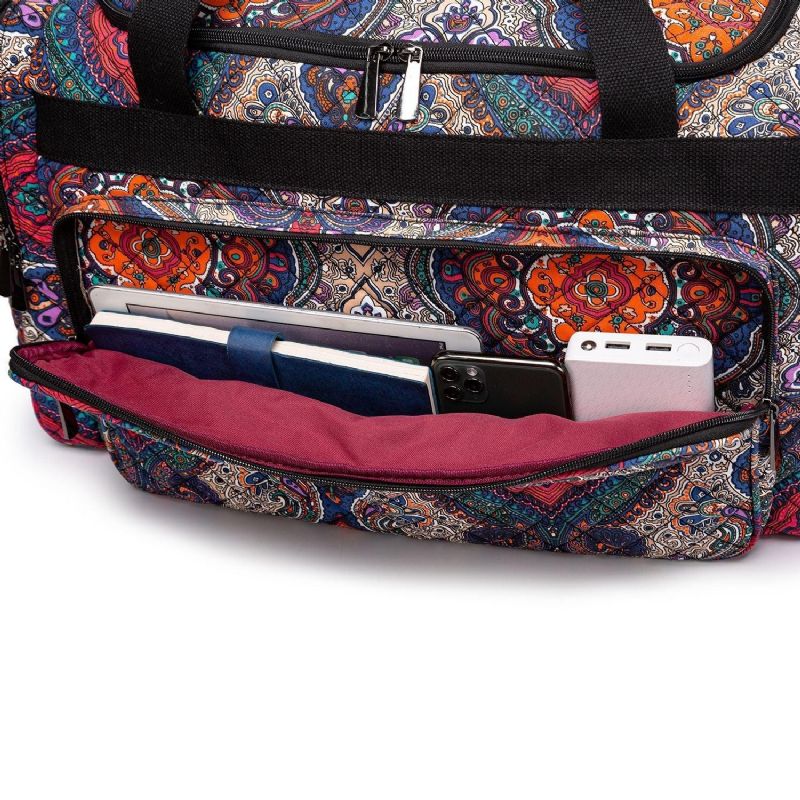 Boho Weekendtas Canvas Reisduffel