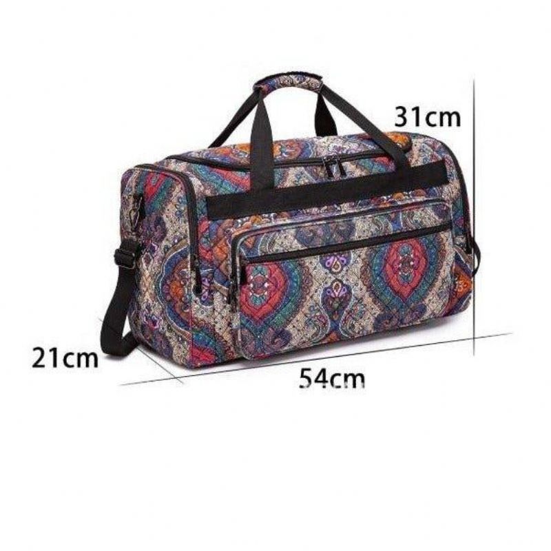 Boho Weekendtas Canvas Reisduffel