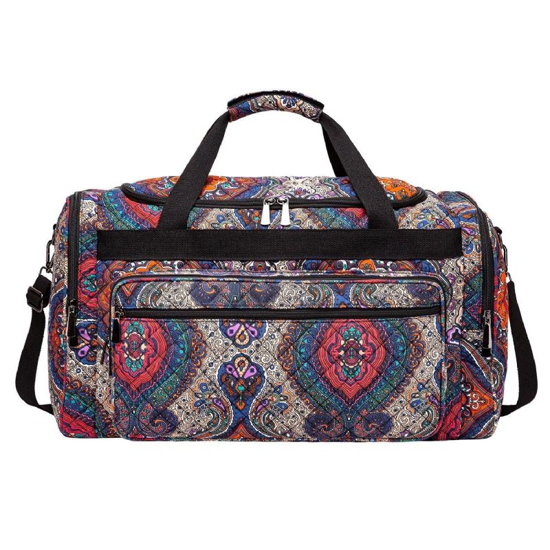 Boho Weekendtas Canvas Reisduffel