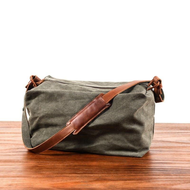 Canvas Crossbody Koerierstas Messengertassen Heren