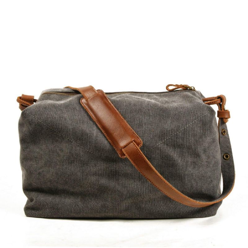 Canvas Crossbody Koerierstas Messengertassen Heren