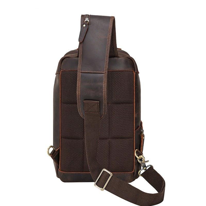 Crossbody Heren Lederen Borsttas