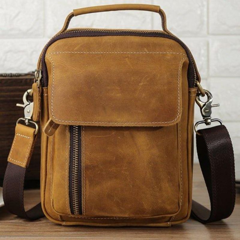 Crossbody Koerierstas Messengertassen Heren Leer Klein