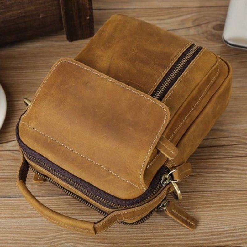 Crossbody Koerierstas Messengertassen Heren Leer Klein