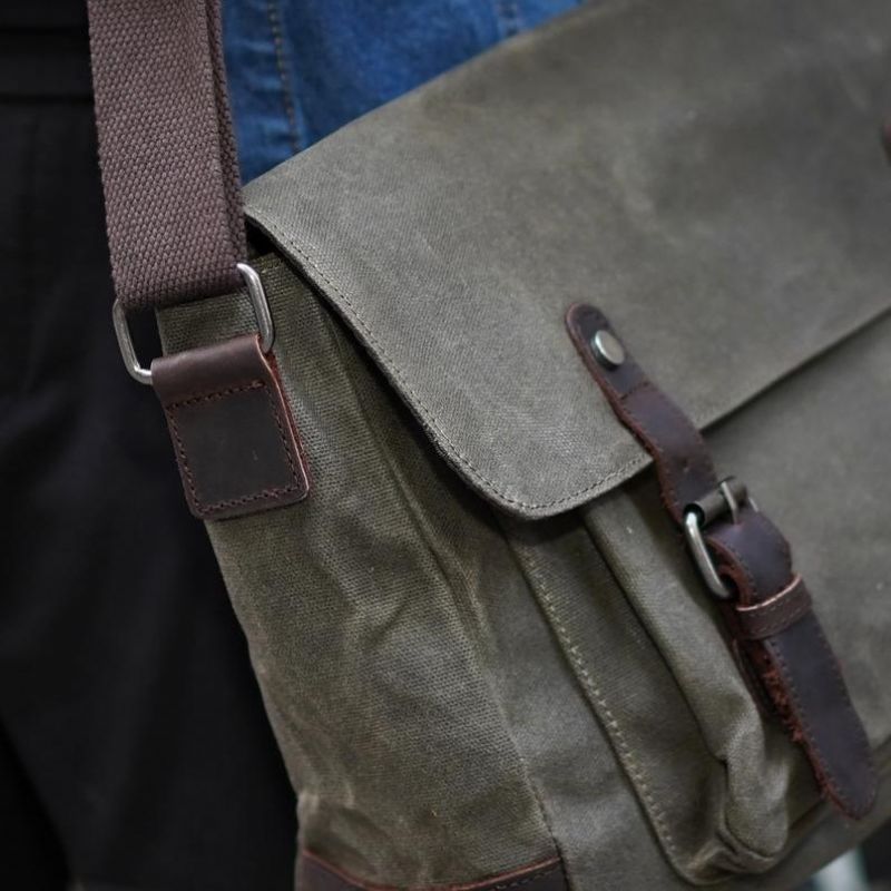 Crossbodytas Voor Heren Van Canvas