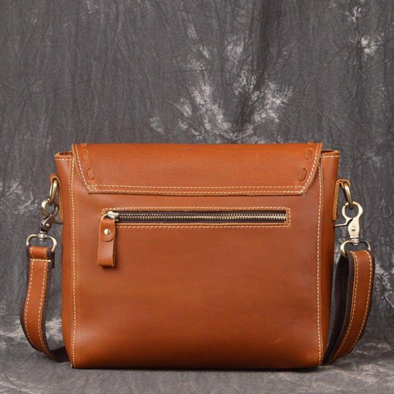 Dames Crossbody Koerierstas Messengertassen Leer Handgemaakt