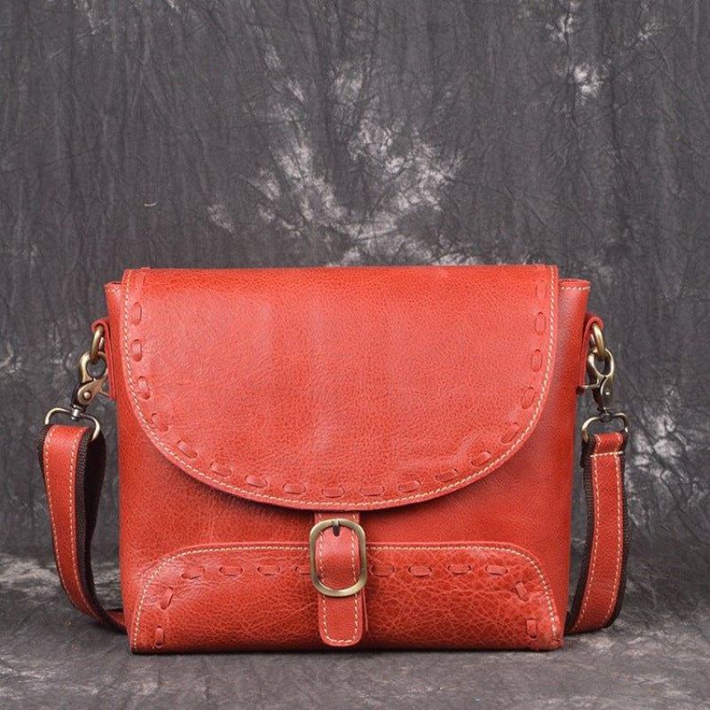 Dames Crossbody Koerierstas Messengertassen Leer Handgemaakt