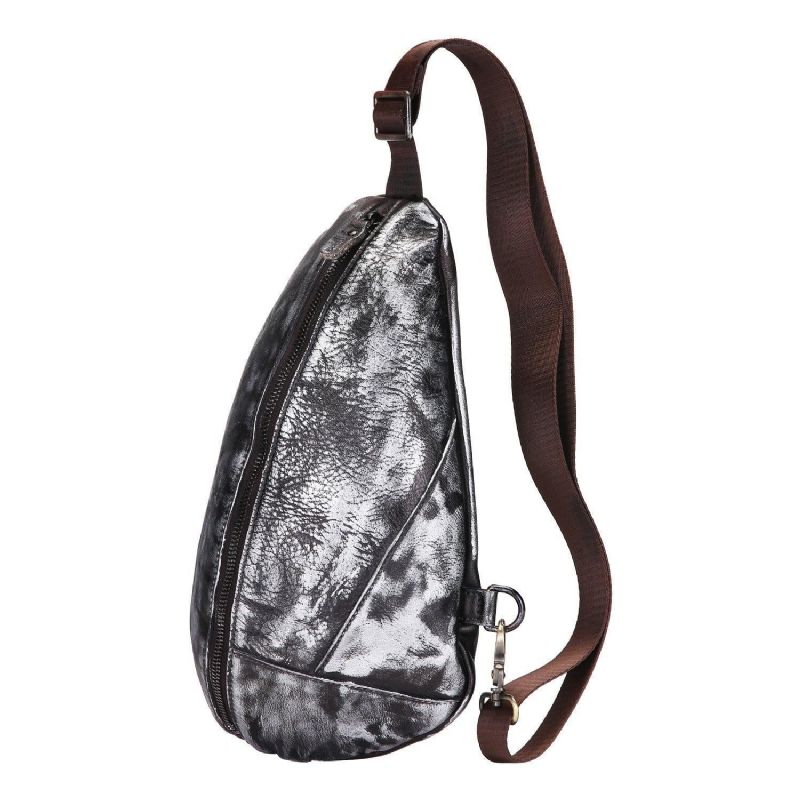 Echt Rundleer Cross Body Sling Bag