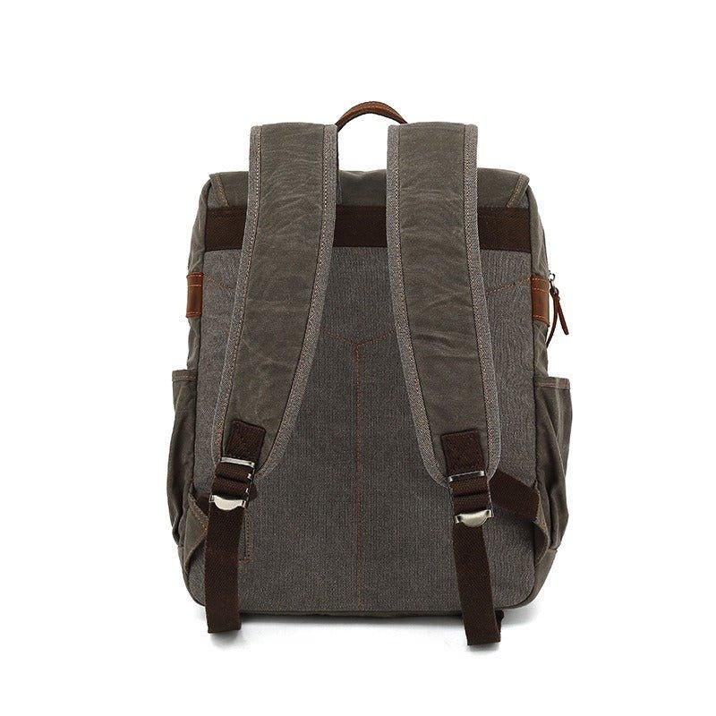 Gewaxte Canvas Vintage Rugzaklaptop Voor School