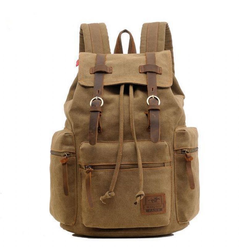 Heren 21L Vintage Canvas Rugzak