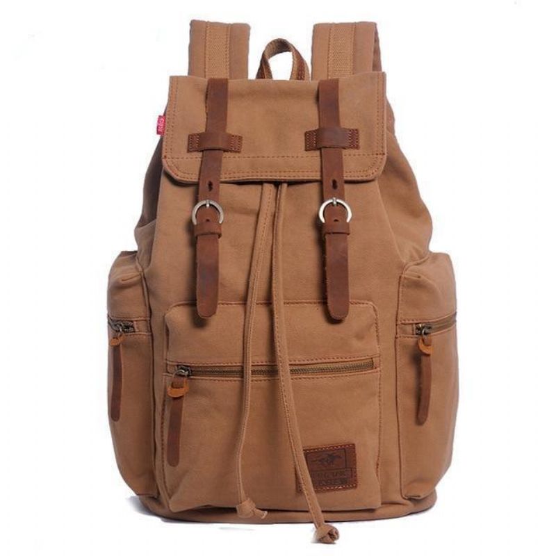 Heren 21L Vintage Canvas Rugzak