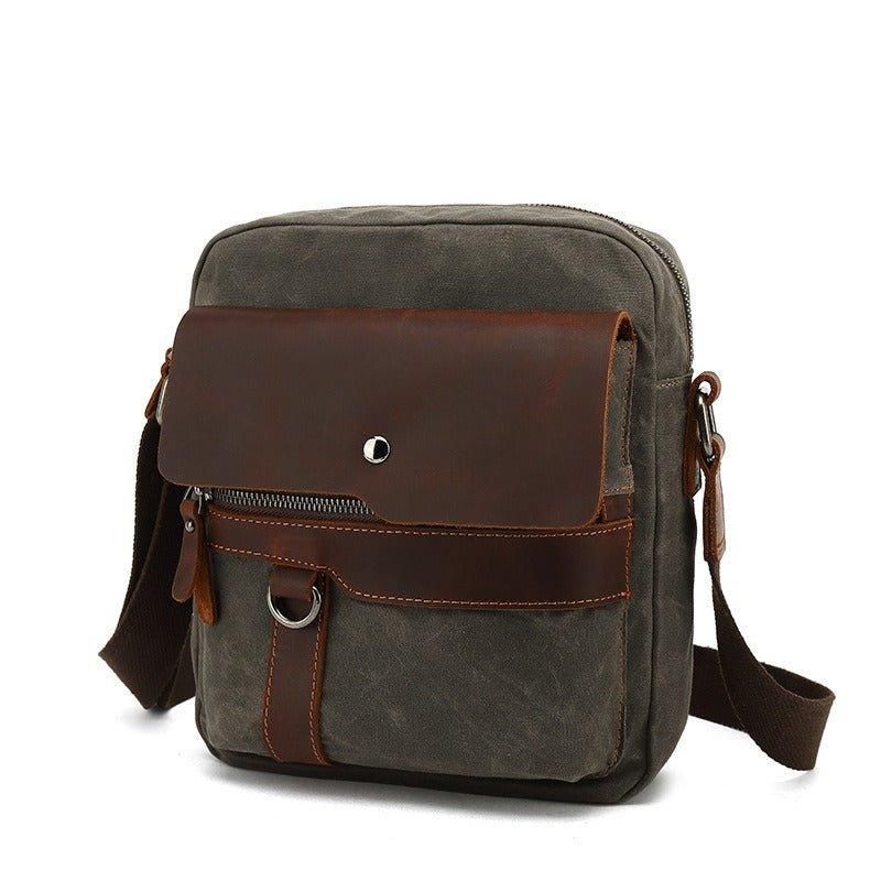 Kleine Canvas Crossbody-Tas Voor Heren