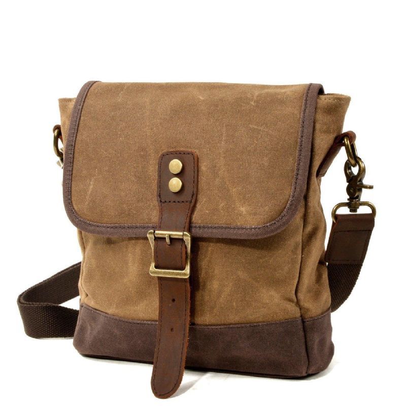 Kleine Canvas Messengertas Crossbody Vintage