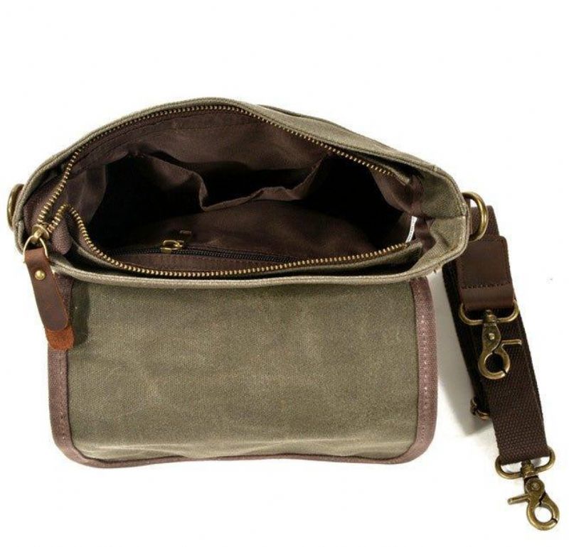 Kleine Canvas Messengertas Crossbody Vintage