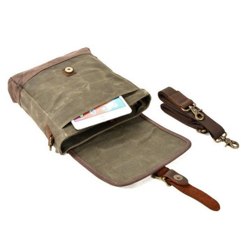 Kleine Canvas Messengertas Crossbody Vintage