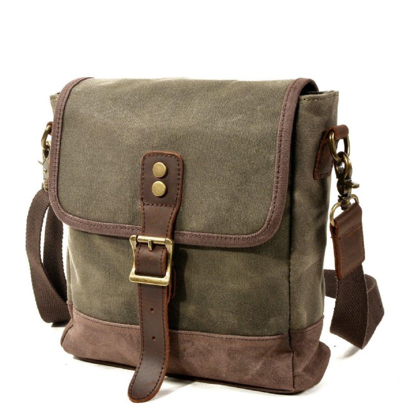 Kleine Canvas Messengertas Crossbody Vintage