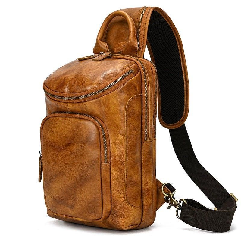 Koeienhuid Lederen Crossbody Sling Bag Voor Heren