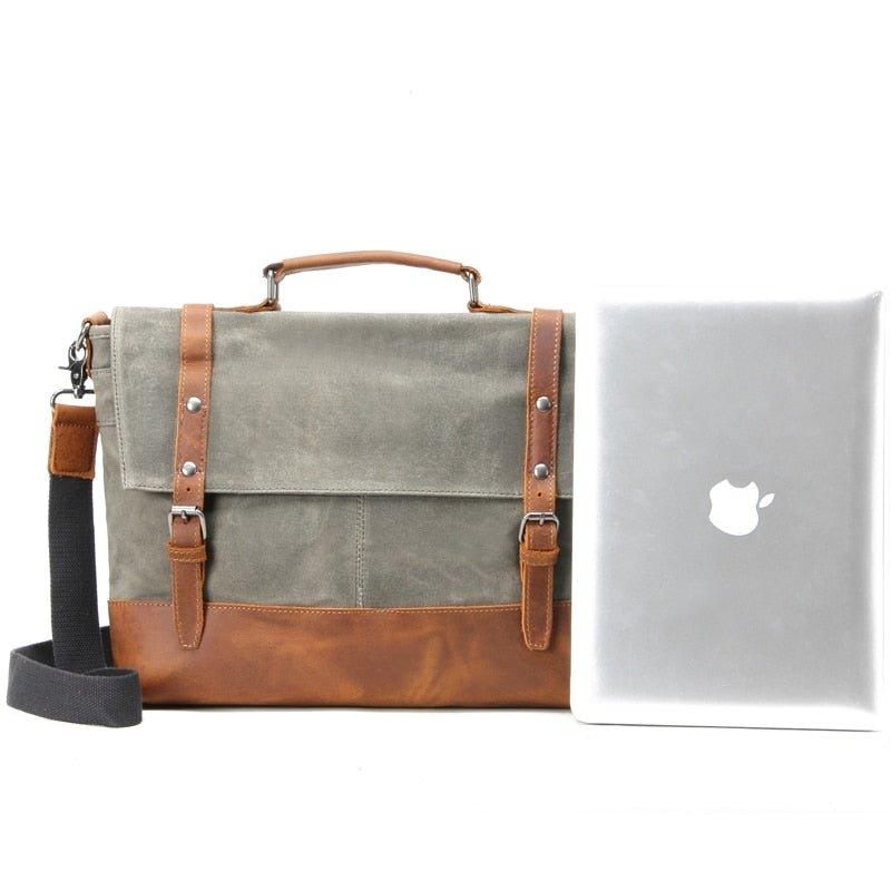 Laptop Messenger-Canvastas Voor Heren