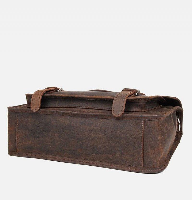 Leren Attache-Etui Voor Heren 14 Inch