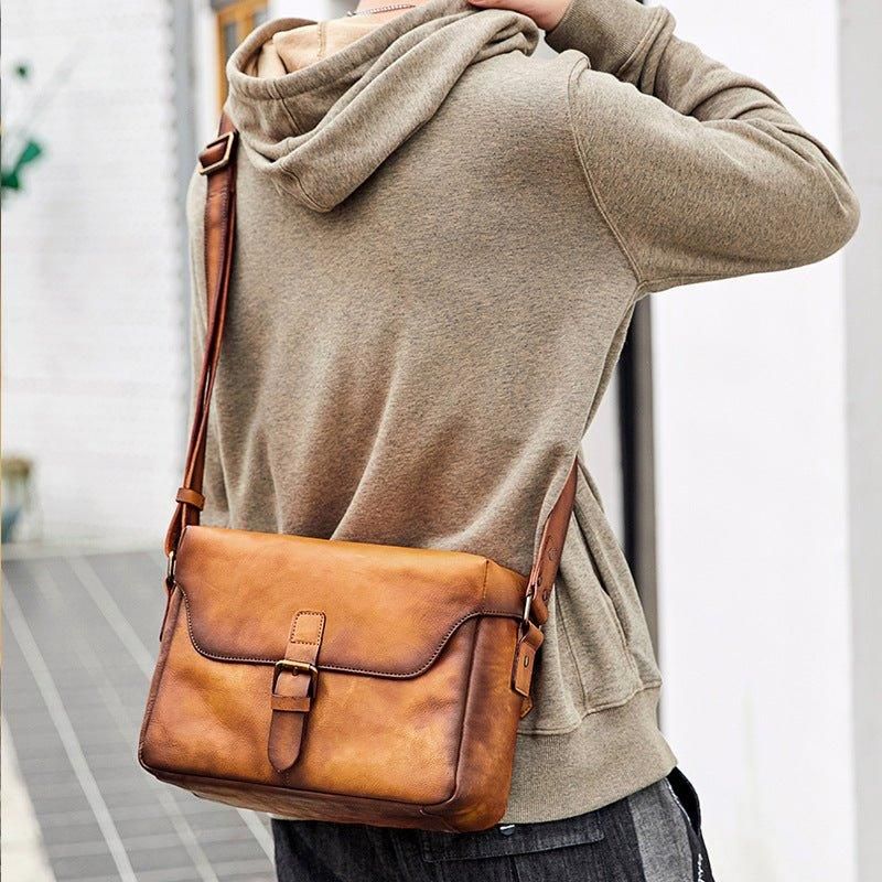 Leren Cameratas Crossbody