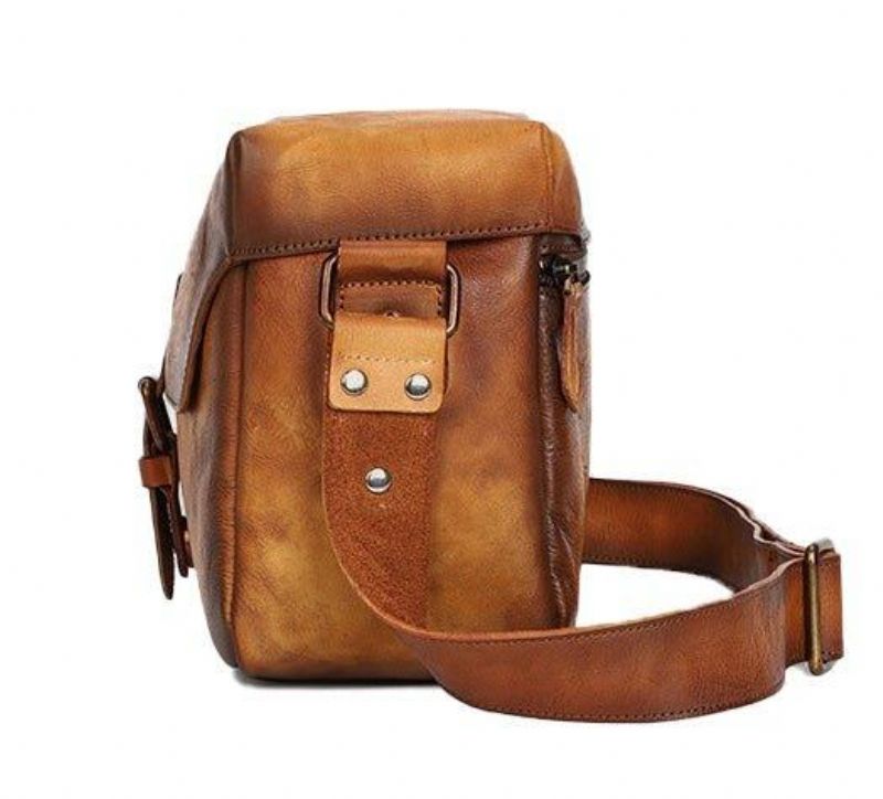 Leren Cameratas Crossbody