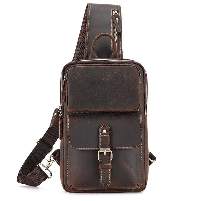 Leren Cross Body Sling Bag