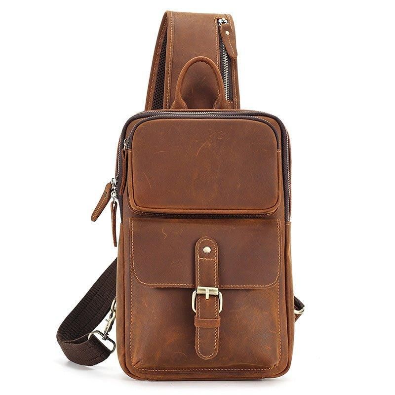 Leren Cross Body Sling Bag