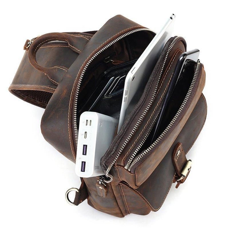 Leren Cross Body Sling Bag