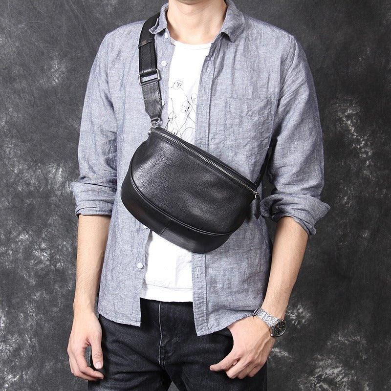 Leren Crossbody Sling Pack Voor Heren