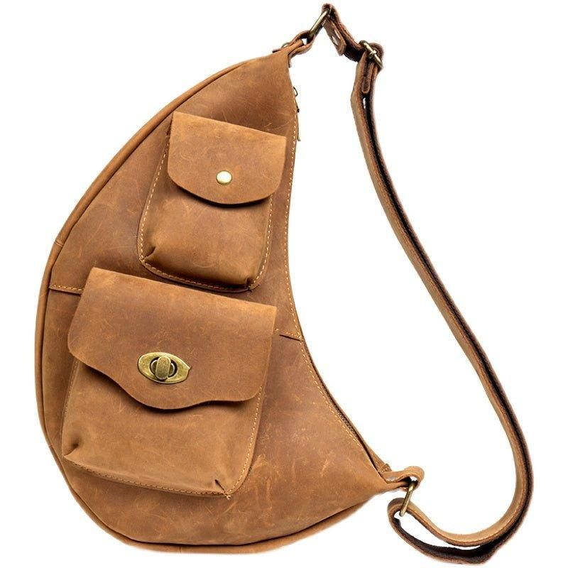 Leren Crossbody-Sling Voor Heren