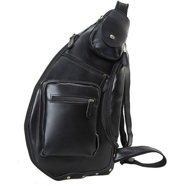 Leren Crossbodytas Voor Heren Vintage