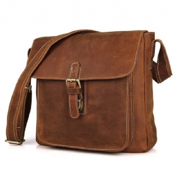 Leren Messenger Crossbody Tas Vintage