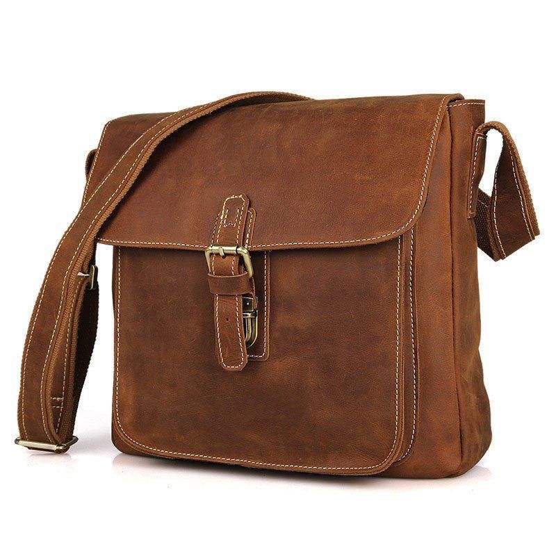 Leren Messenger Crossbody Tas Vintage