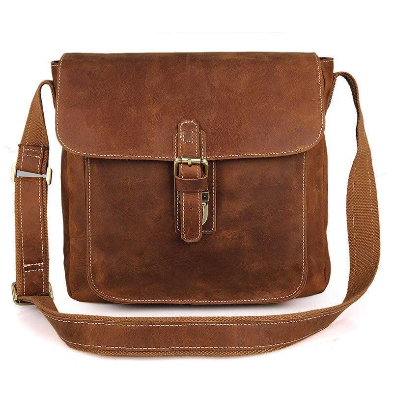 Leren Messenger Crossbody Tas Vintage