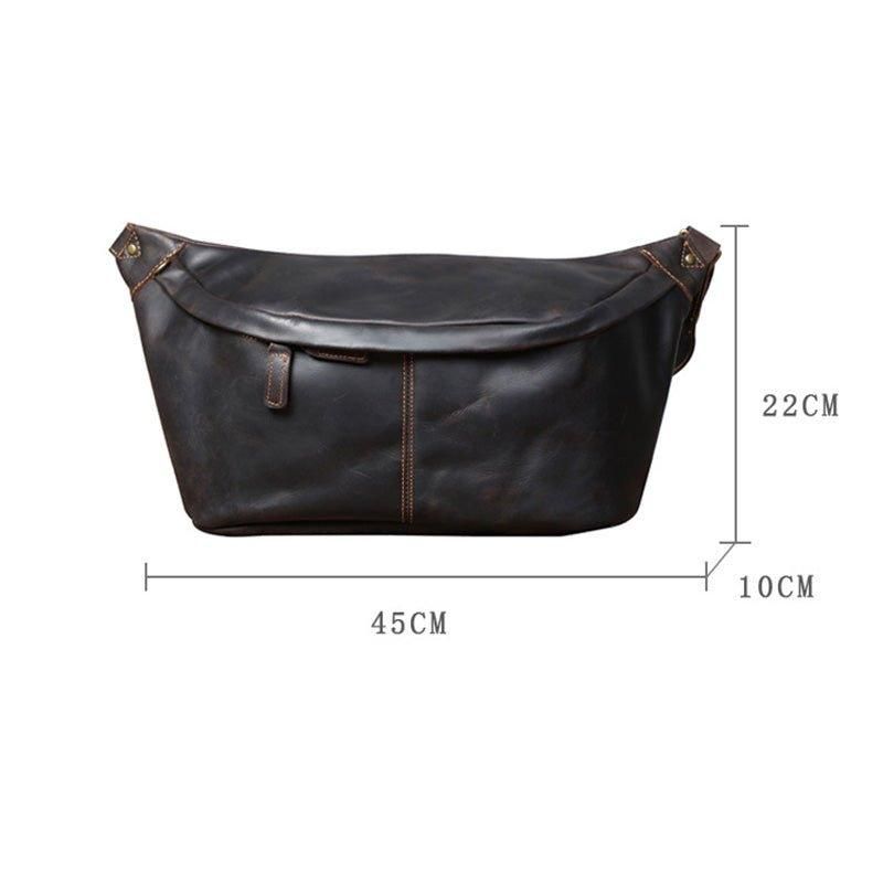 Leren Schouder Cross Body Sling Bag