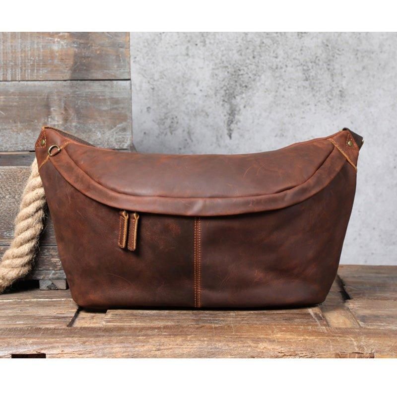 Leren Schouder Cross Body Sling Bag