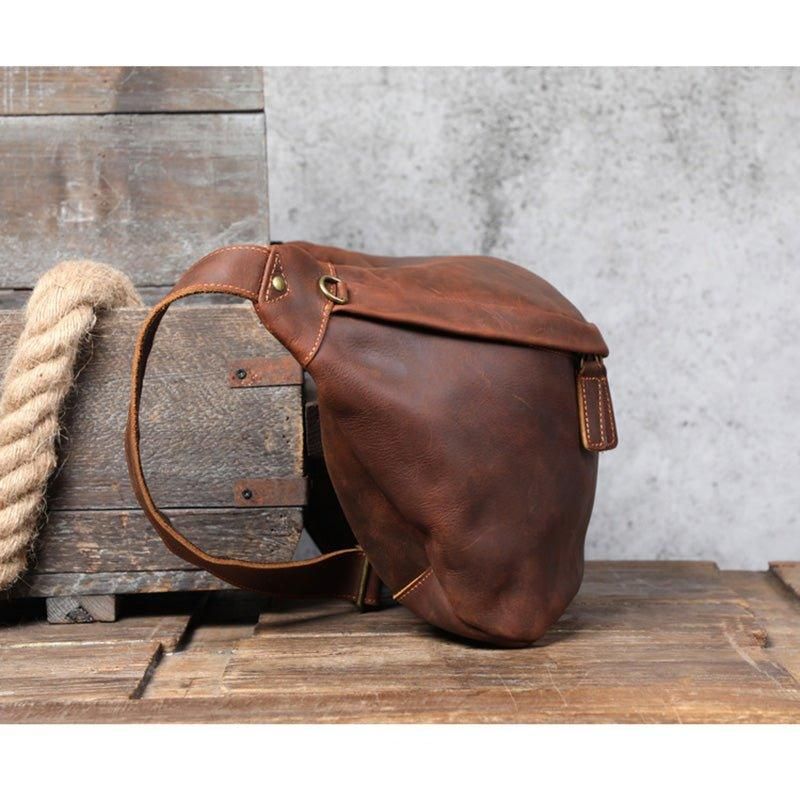 Leren Schouder Cross Body Sling Bag