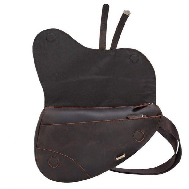 Leren Slingbag Voor Heren Casual Crossbodytassen