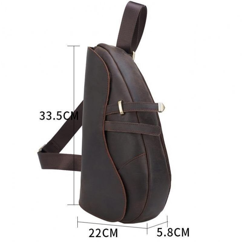 Leren Slingbag Voor Heren Casual Crossbodytassen