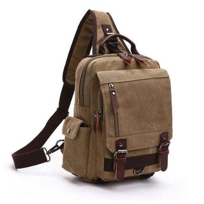 Vintage Canvas Messenger Draagzak