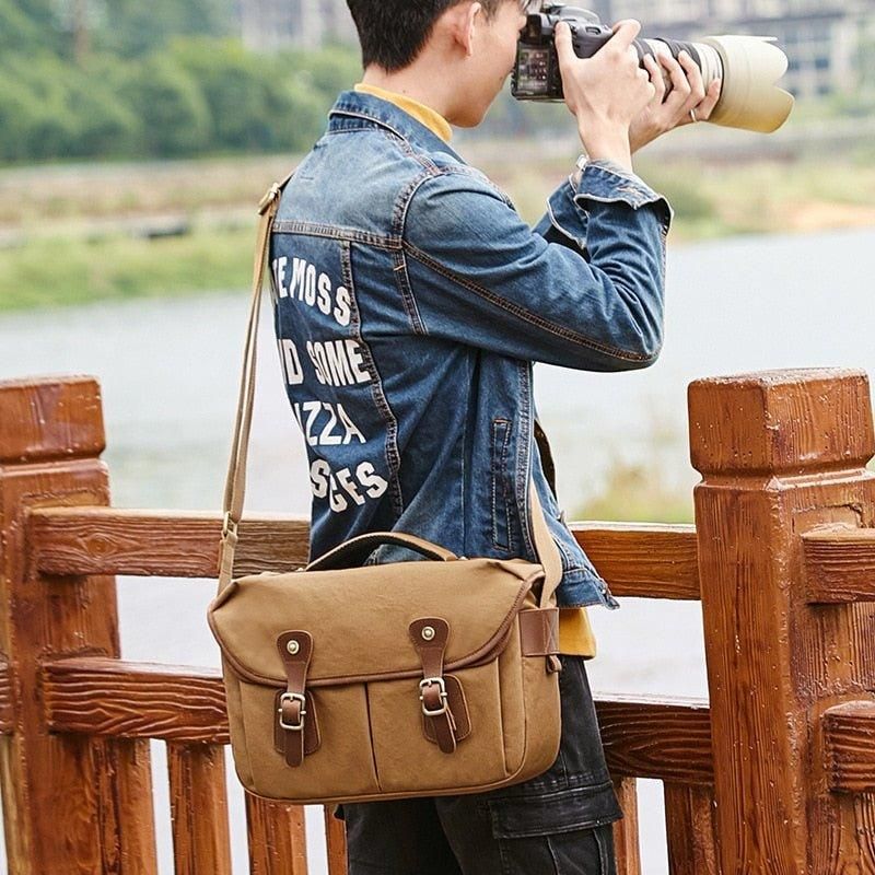 Vintage Casual Canvas Cameratas Voor Dslr