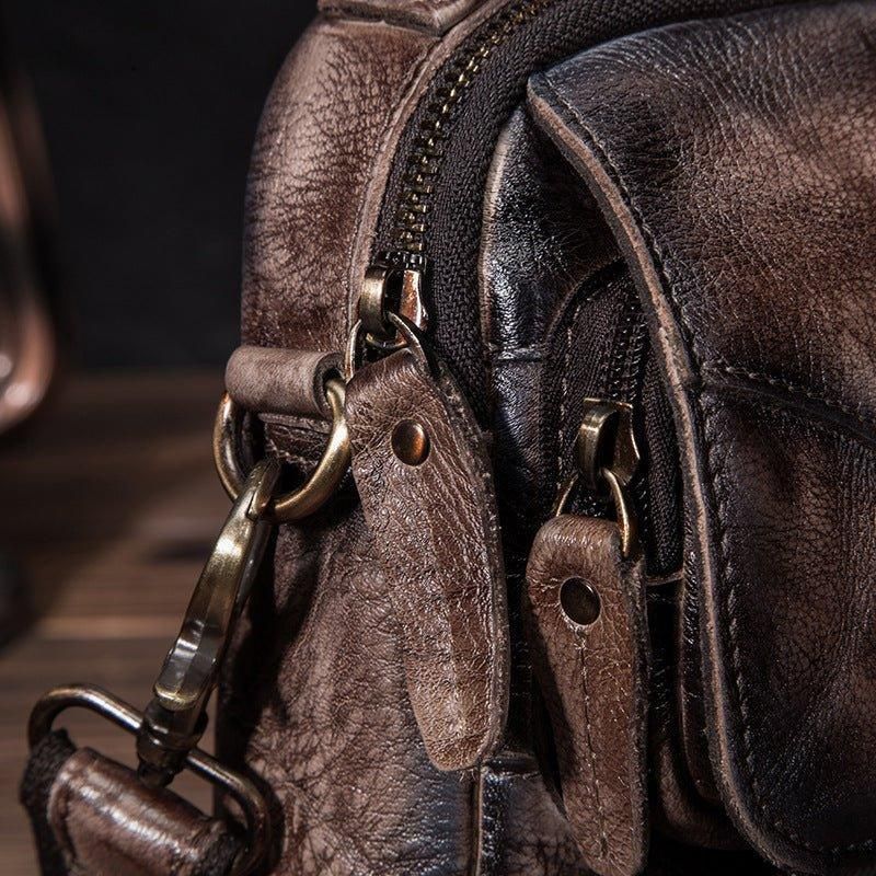 Vintage Messenger-Schoudertas Voor Heren Voor Tweeërlei Gebruik