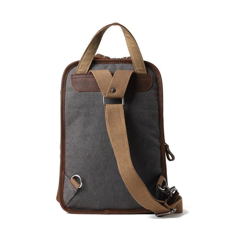 Waterdichte Canvas Crossbody-Slingrugzak