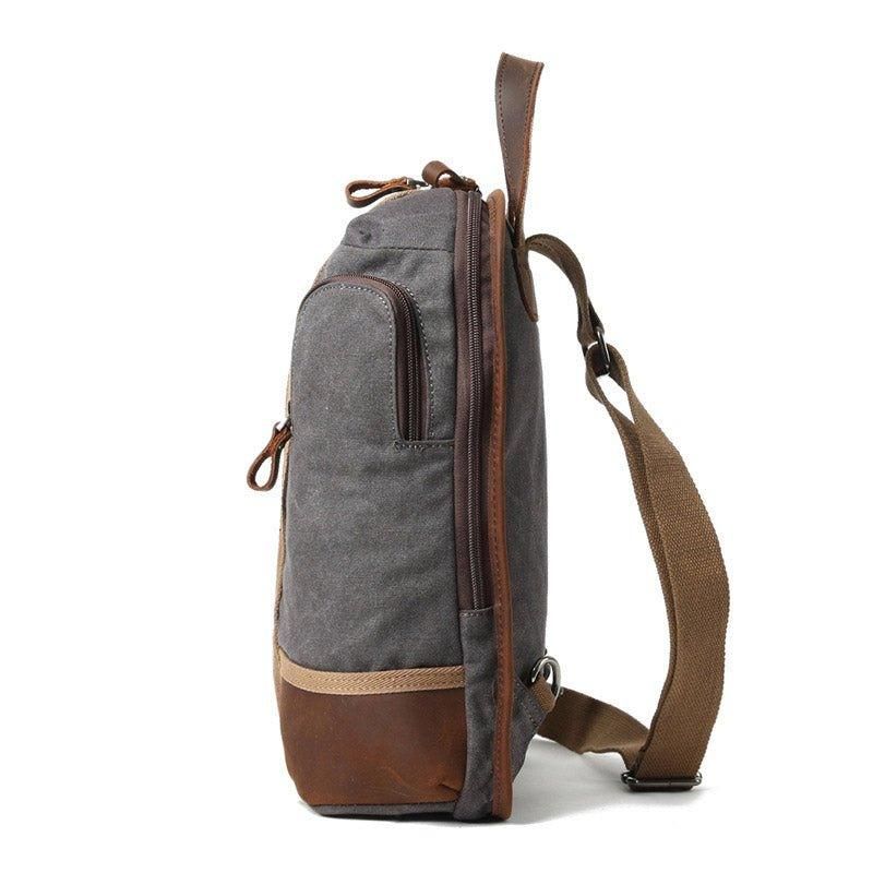 Waterdichte Canvas Crossbody-Slingrugzak