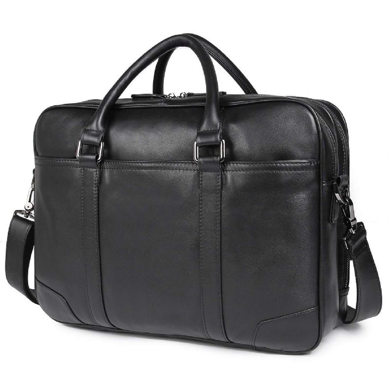 Zakelijke Tas Herenlaptop Aktetas Leer 15.6 Inch